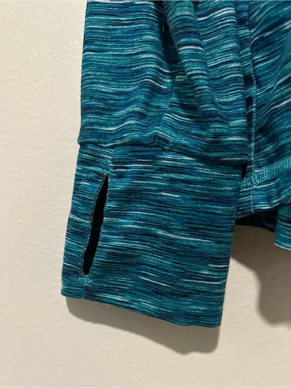Women’s 2X Xersion multi stripped active wear top w/half zipper.  P2P 26.25” - Picture 3 of 6